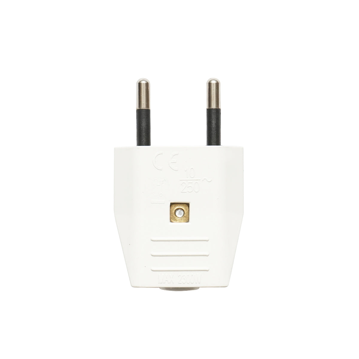 Flat plug, narrow 10A, 250V max 2300W Breckner Germany