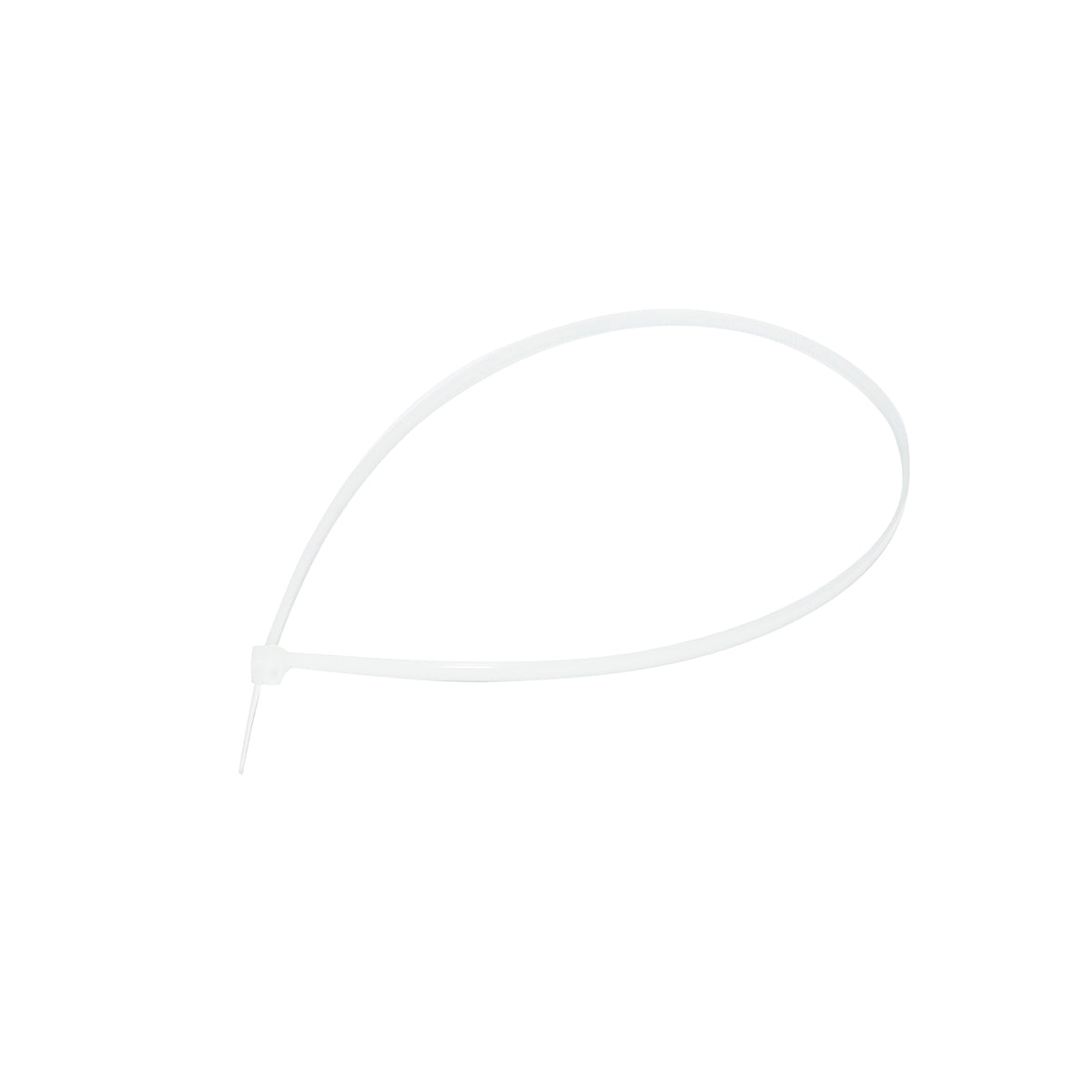 Facet, plastic necklace 3.5x370mm, white, set of 100 pieces Breckner Germany