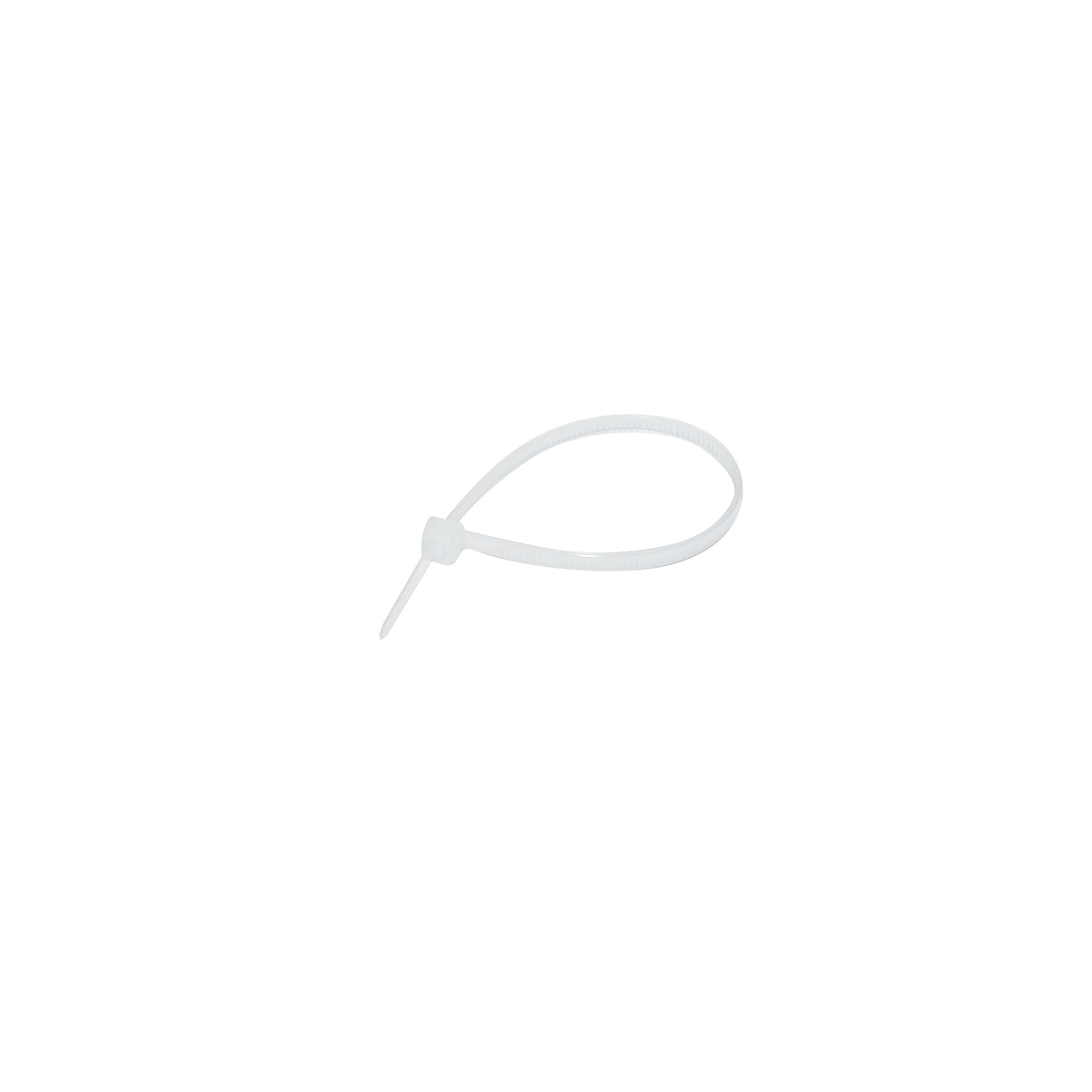 Facet, plastic necklace 3.6x150mm, white, set of 100 pieces Breckner Germany