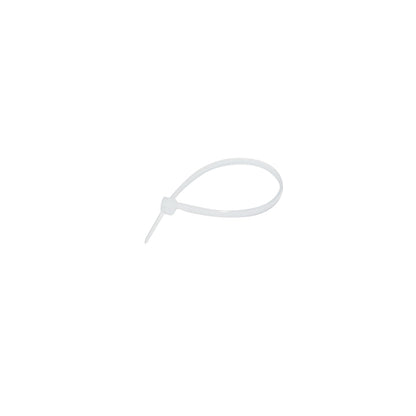 Facet, plastic necklace 3.6x150mm, white, set of 100 pieces Breckner Germany