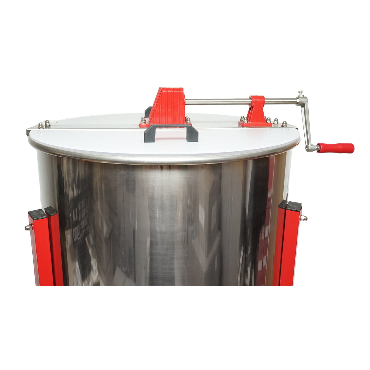 Manual beekeeping centrifuge, stainless steel honey extractor with 4 frames