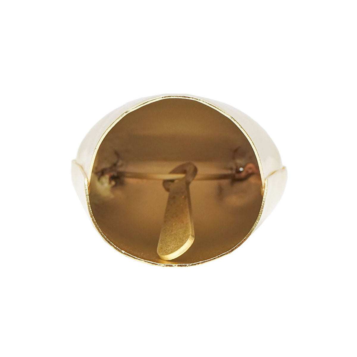 Sheep and bovine bell, 9 cm clapper, golden