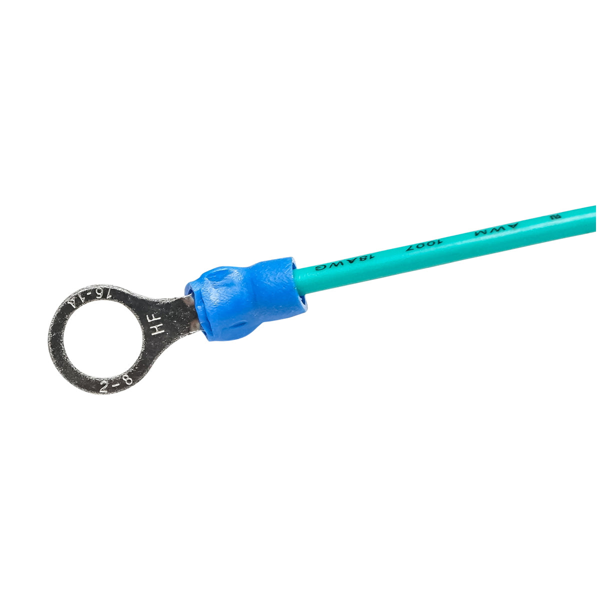 Connection cable with green crocodile clip for electric fence