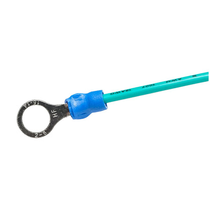 Connection cable with green crocodile clip for electric fence
