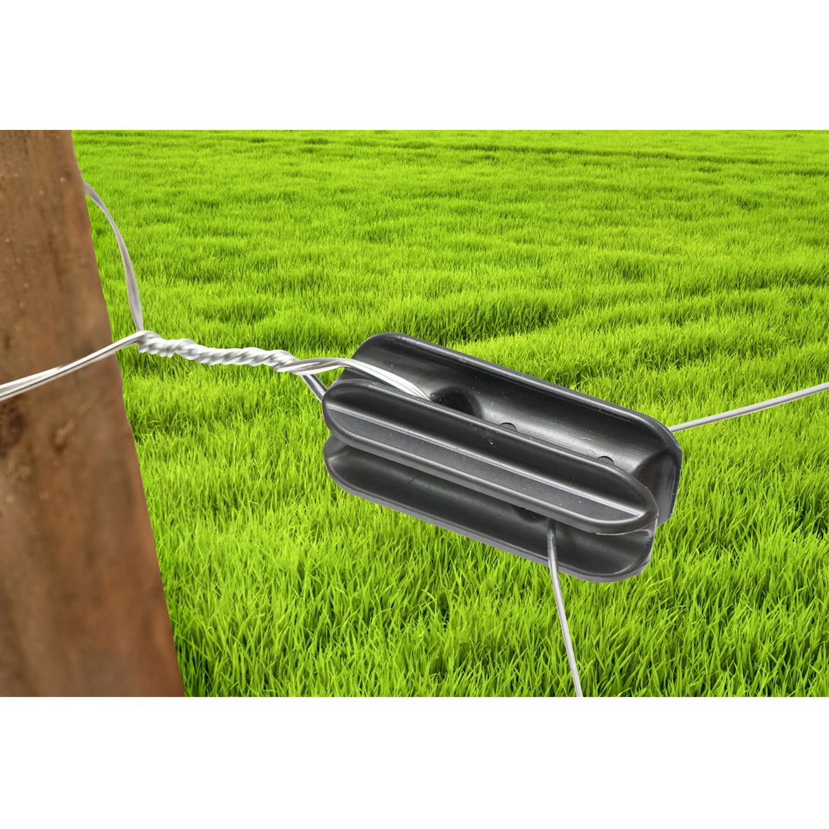 End insulator, black for electric fence Breckner Germany