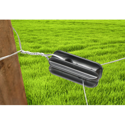 End insulator, black for electric fence Breckner Germany