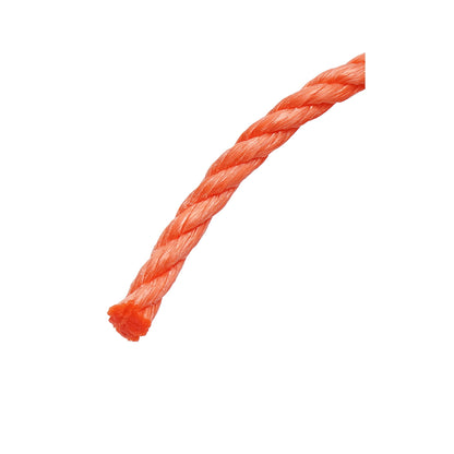 8mm x 25m twisted PP rope, orange Breckner Germany