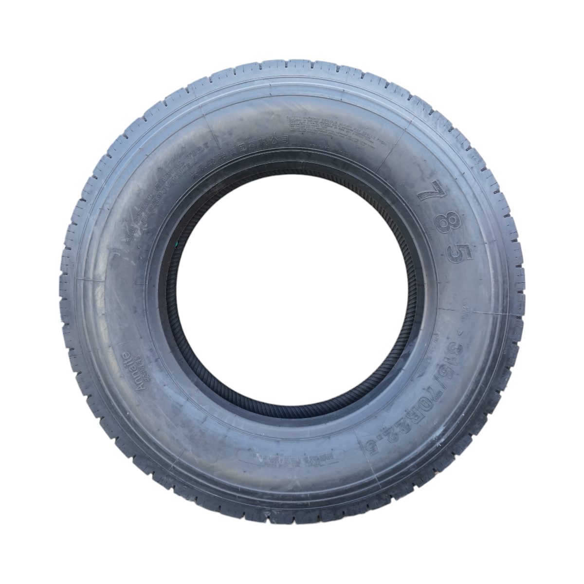 Tubeless traction tire MS 315/70R22.5 profile 785