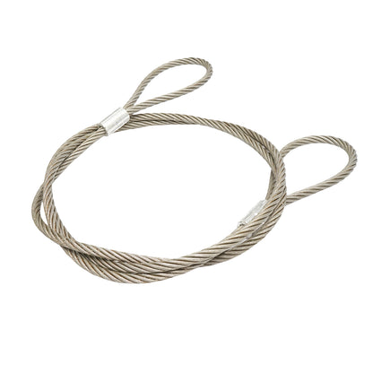 Steel winch cable 6x37 fi 16mm 4m with 2 eyes