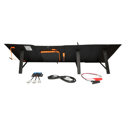 150W monocrystalline photovoltaic solar panel, foldable suitcase type with 12V/20A voltage regulator Breckner Germany