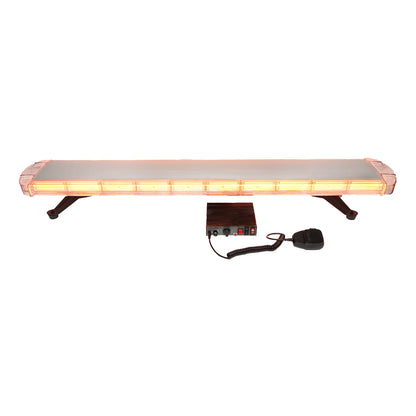 12V light bar with 22 yellow light modules and integrated sound 1180x210x68mm Breckner Germany