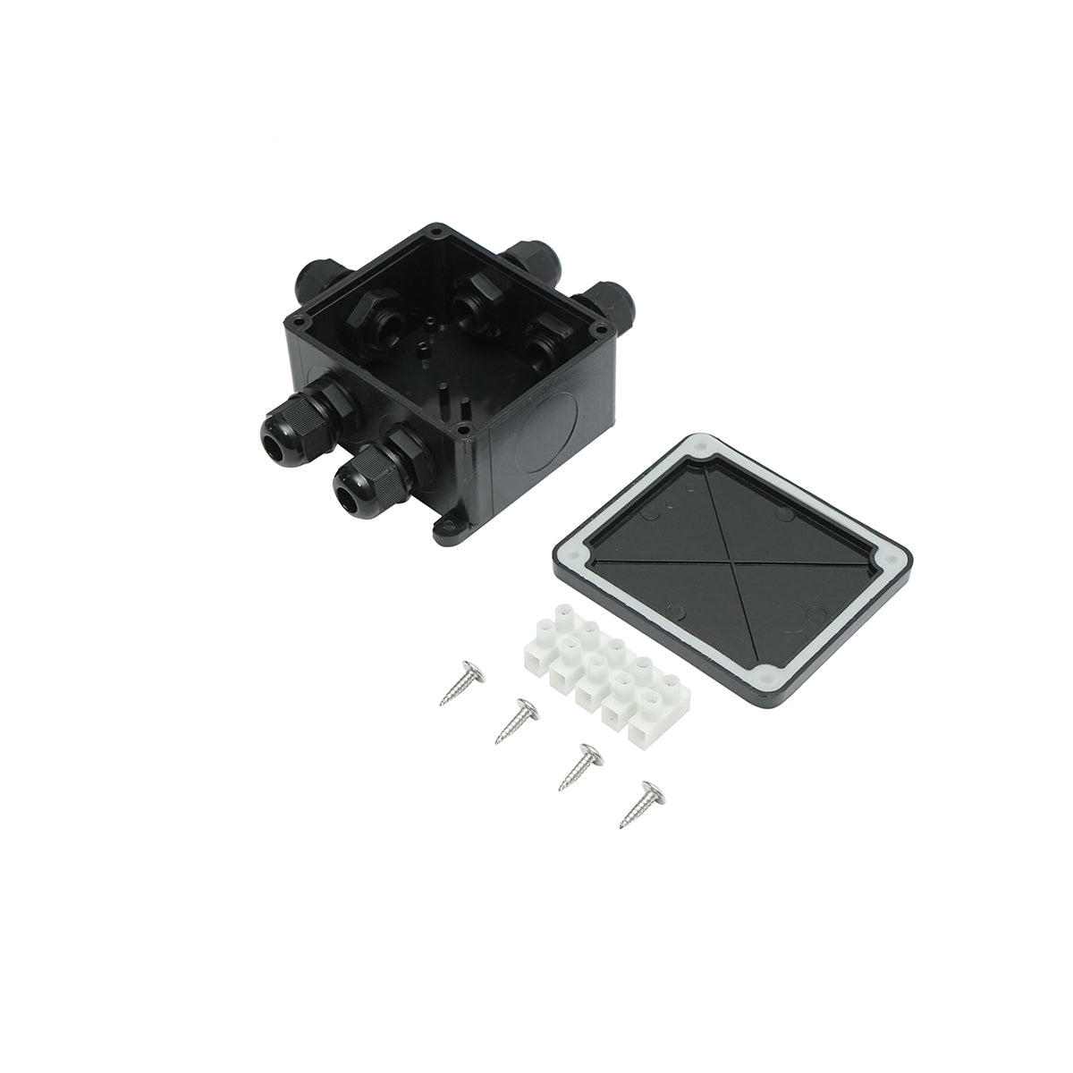 Sealed junction box with presets 41A 450V AC, 4 ways 4-18mm IP68 Leader
