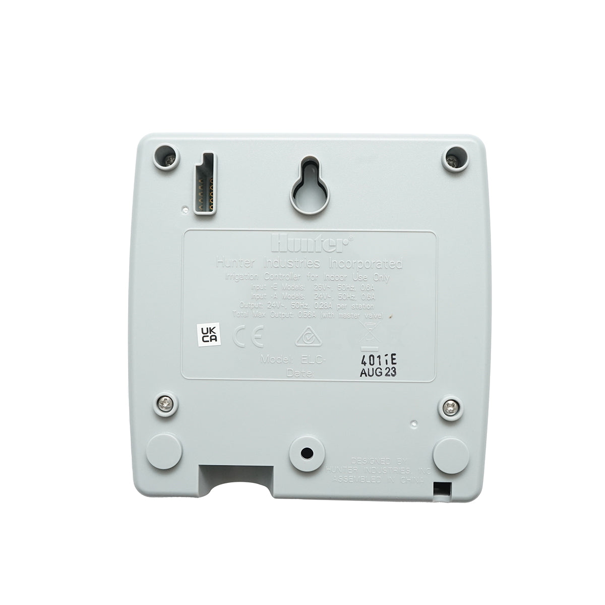 Irrigation controller, ELC 401 IE, 4 zones, indoor, Eco Logic Hunter