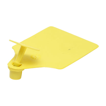 Set of non-inscribed yellow cow tags 64x95mm from Breckner Germany