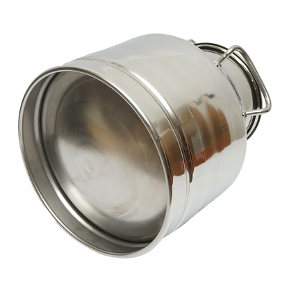 Stainless steel milk can with lid 20L cow milking machine Breckner Germany