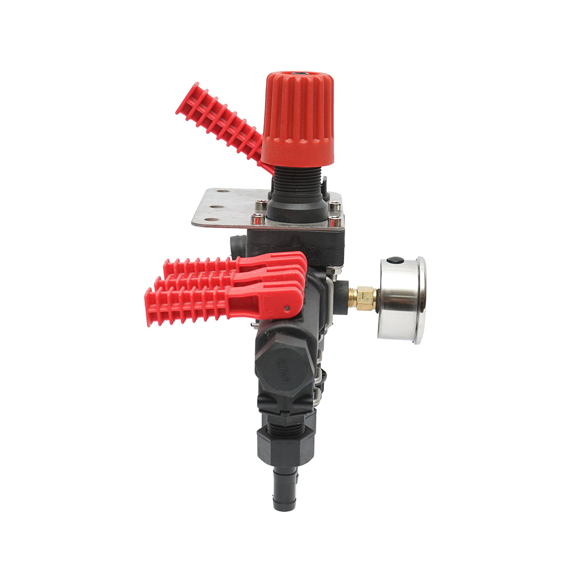 Herbicide distributor with 3 horsepower and manometer