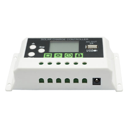 Voltage regulator for solar panel 10A 12V/24V USB port 5V/2A Breckner Germany