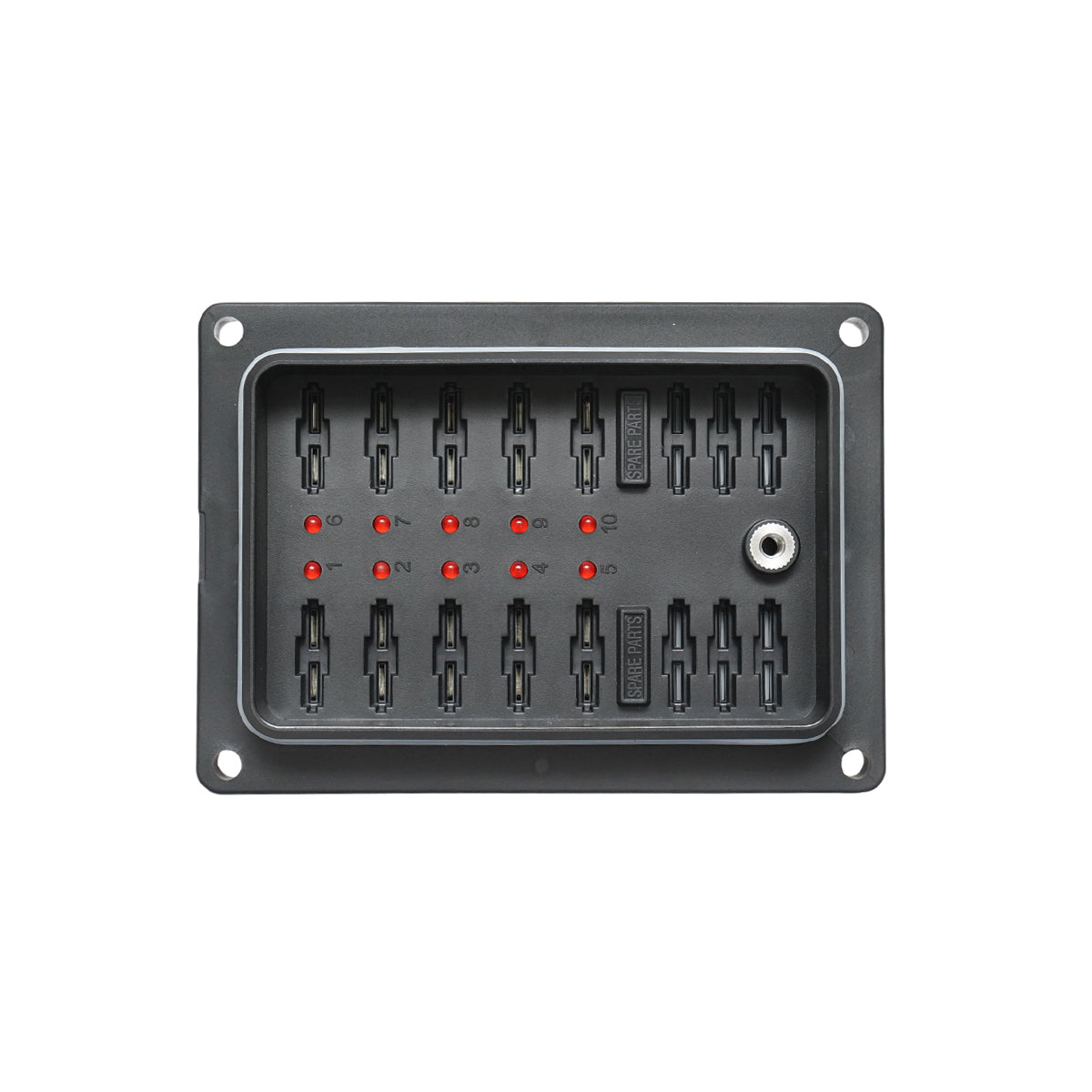 Flat fuse box with 10 slots Breckner Germany