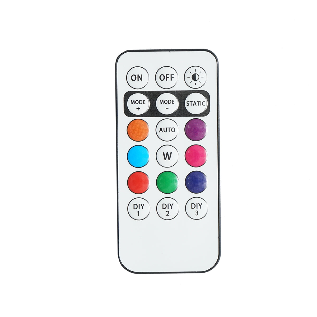 Set of 6 RGB strobe LED lights with remote control, 10 modes, 8 colors, 110mAh rechargeable lithium battery USB-C IP65