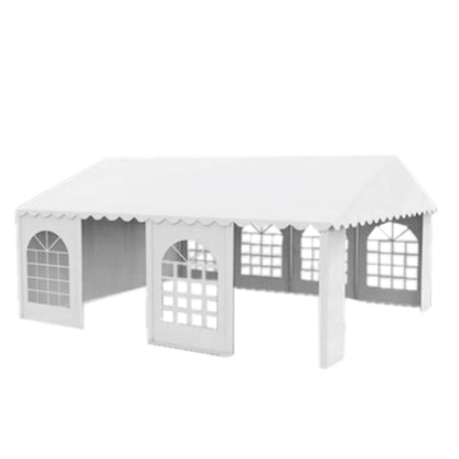 PVC event hall with a width of 5m and a length of 10m, height of 2.8m with a galvanized steel frame.