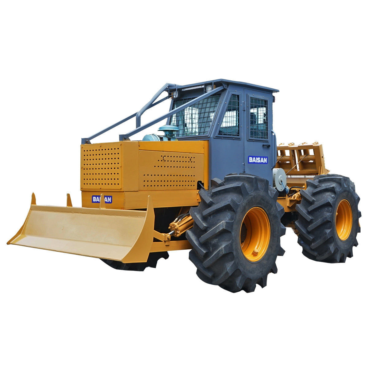 Forest tractor with a 6-cylinder engine, 100 hp, tires 23.1/26, Baisan