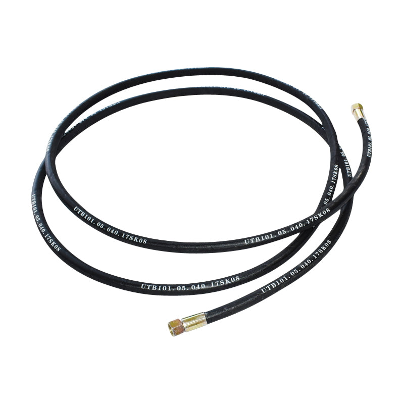 Pressure hose 2SN DN10 certified with hydraulically fixed ends L = 4000 mm (Reduction M20X20)