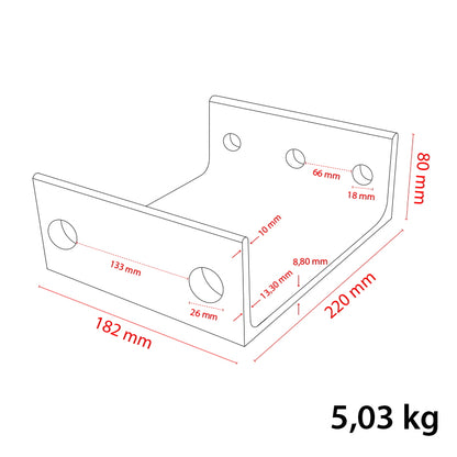 Disc support with bearing 32011