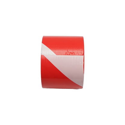 Red/white delimiting and signaling tape 75mmx100m