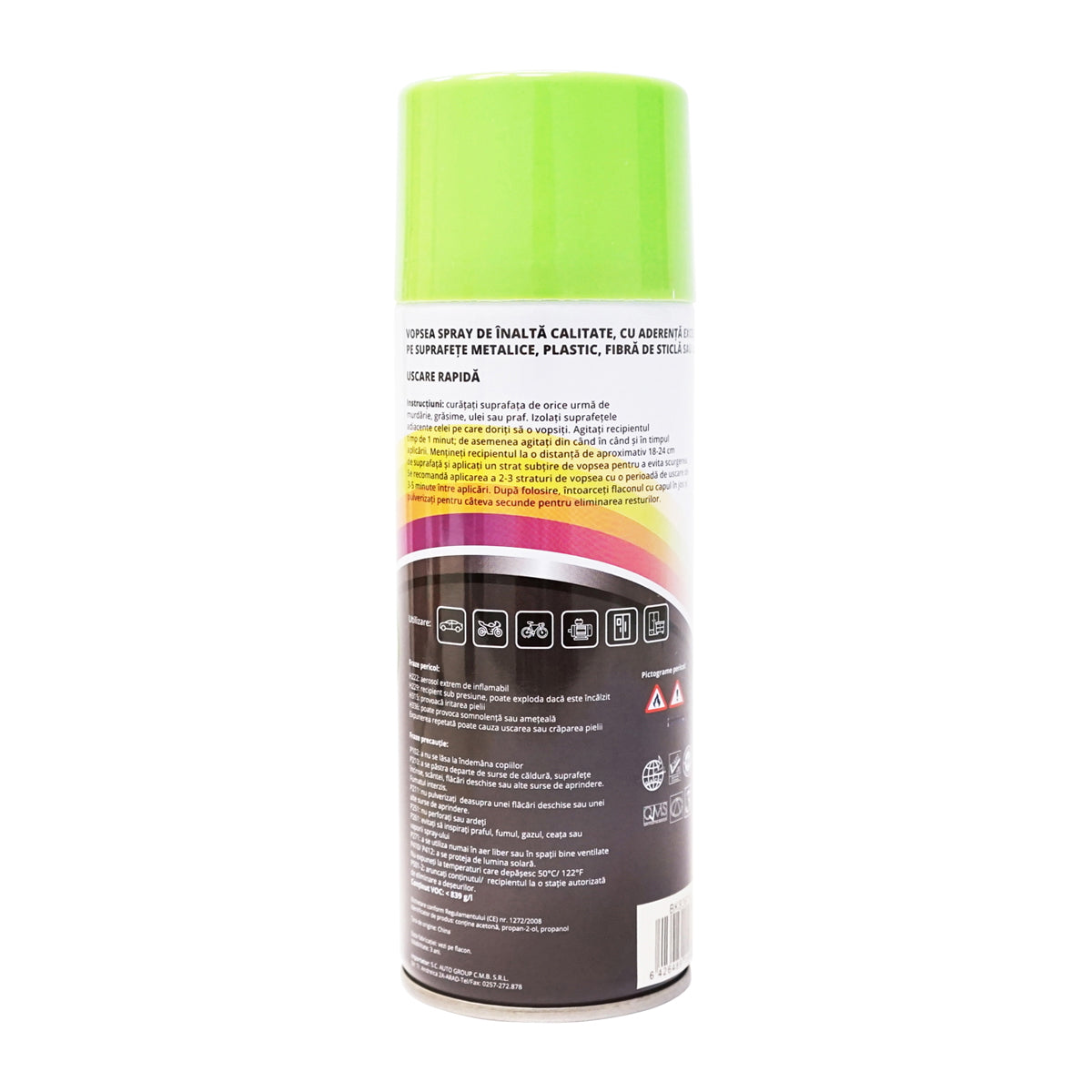 New green car paint spray of professional Deutz type with quick drying 450ml MAGIC