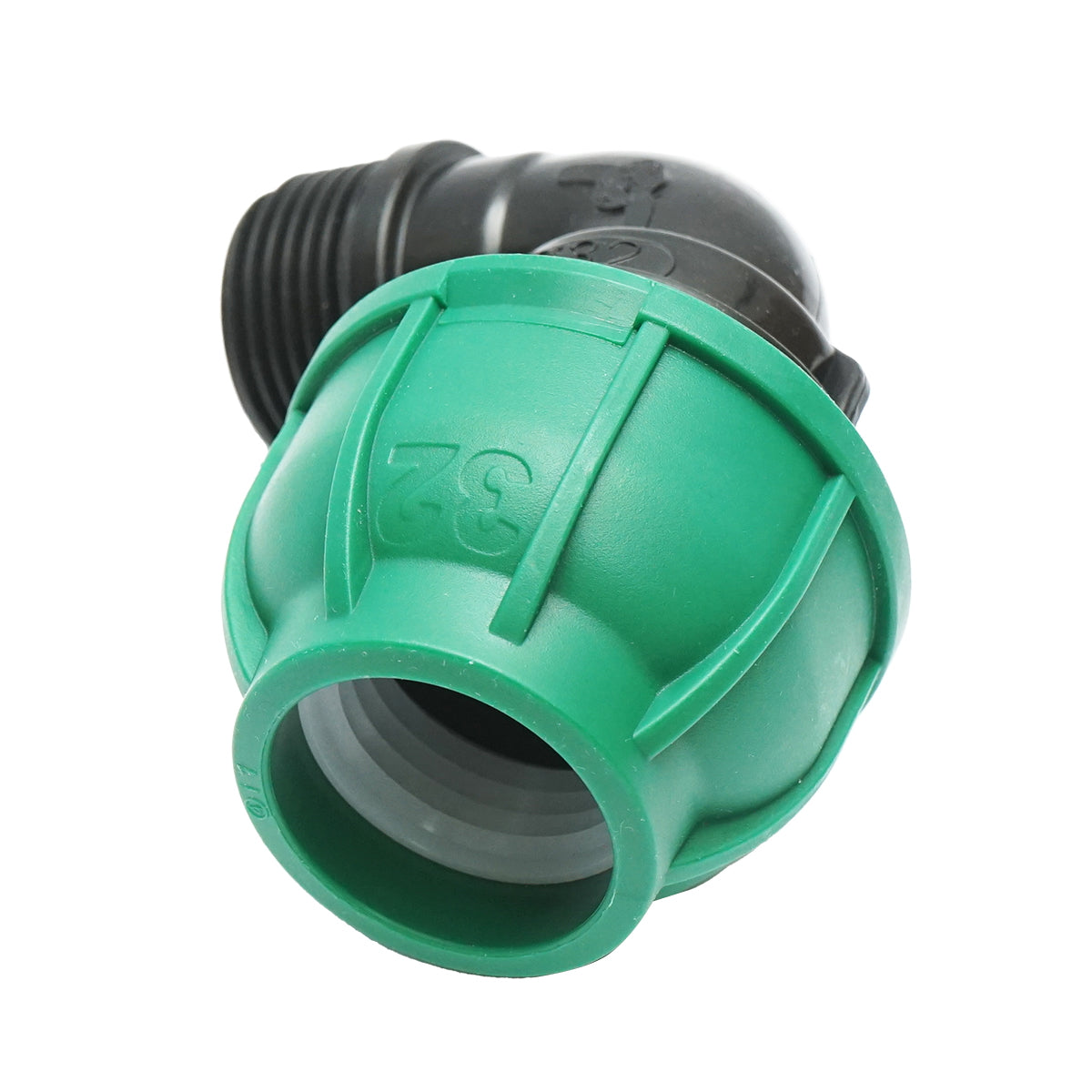 Compression fitting with external thread D32mmx1 inch, PN10 Bar for irrigation systems
