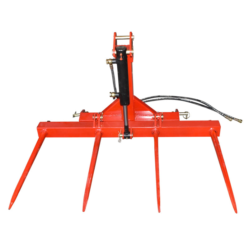 Hydraulic rear fork for loading bales 250kg with 4 spikes 800mm