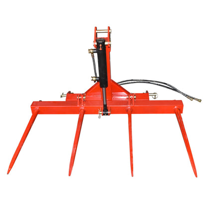 Hydraulic rear fork for loading bales 250kg with 4 spikes 800mm