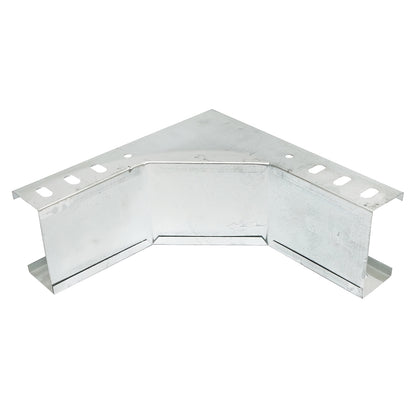 Vertical elbow 90 degrees for ascending from galvanized steel for gutter 100x50mm