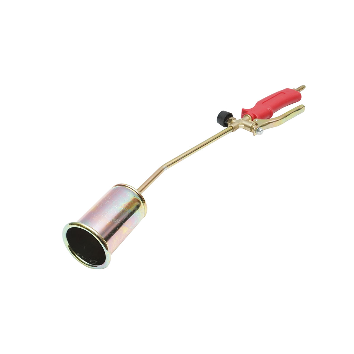 Gas burner with a flap for soldering or scorching