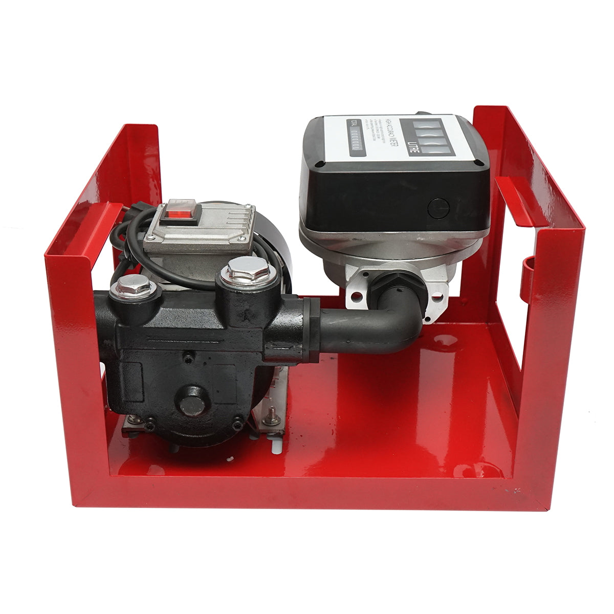 Diesel transfer pump kit 220V 550W with meter, 1.5m suction hose, 4m transfer hose, and Breckner Germany gun