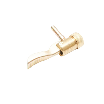 Adapter coupling valve with spout