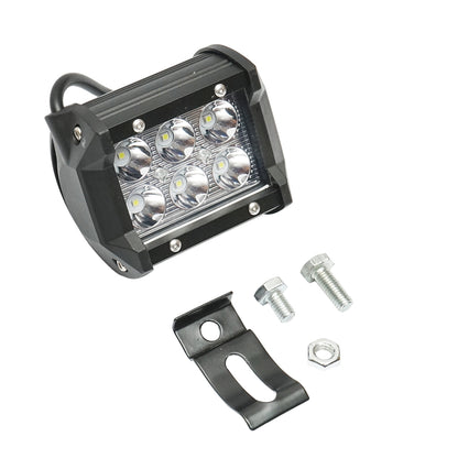 Lamp with 6 LEDs 10-30V 18W beam angle 30 degrees spot type 4/9.8cm 6000K IP67