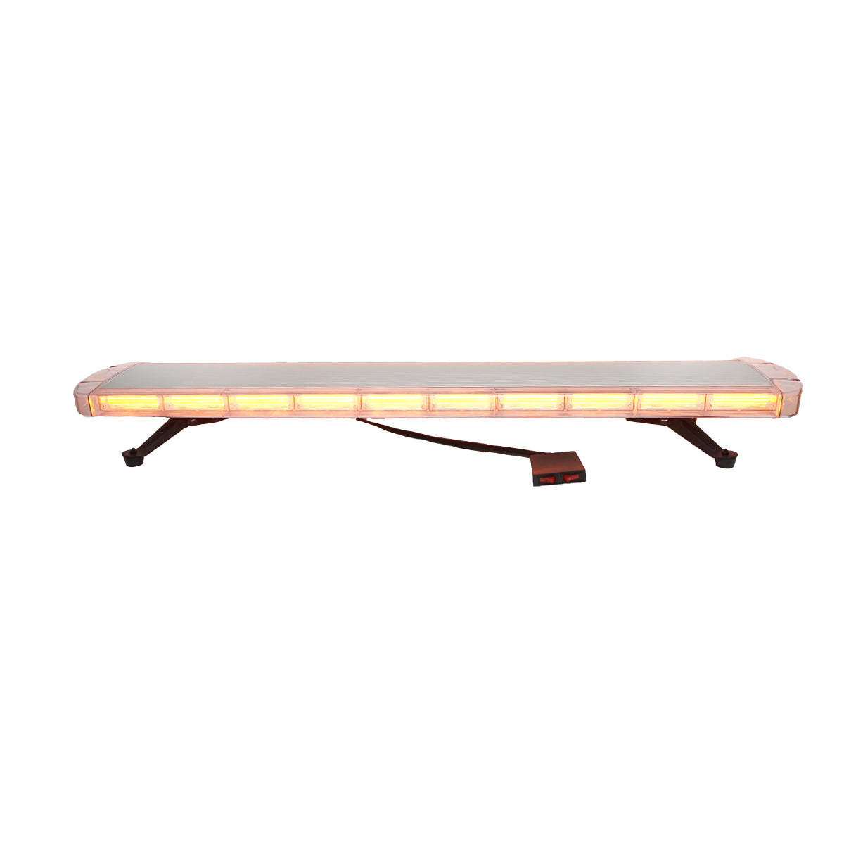 12V lighted beacon ramp with 22 yellow light modules 1180x210x64mm Breckner Germany