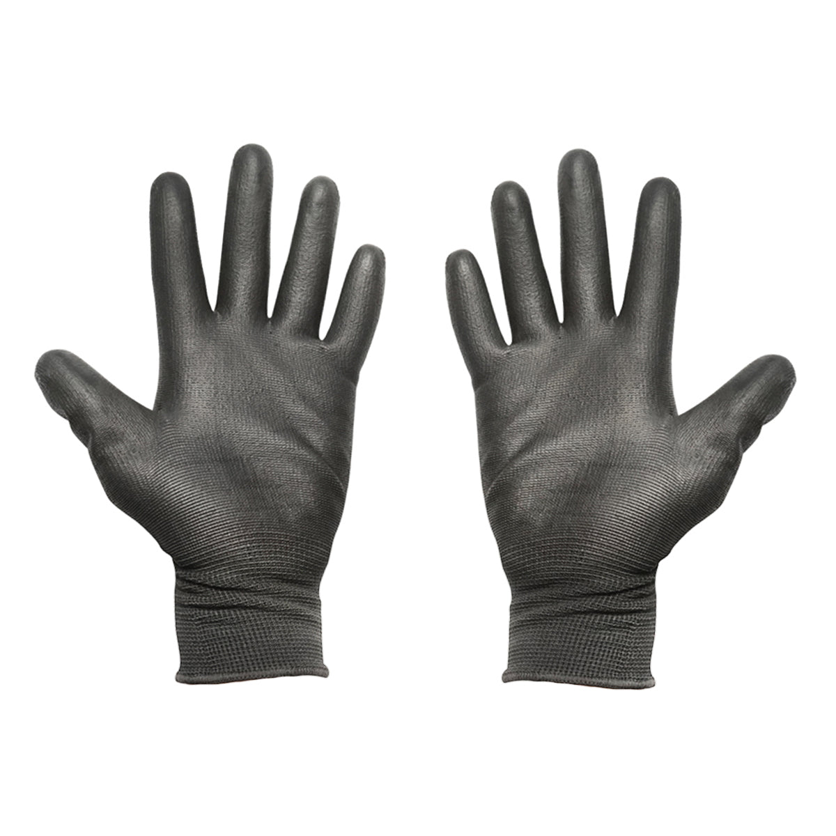 Synthetic work gloves, rubberized black, size 10, Breckner Germany