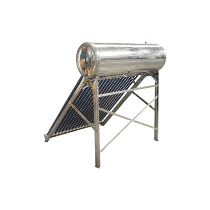 Unpressurized stainless steel solar panel with 18 tubes for hot water, 180L boiler, 1690x490x490mm Breckner Germany