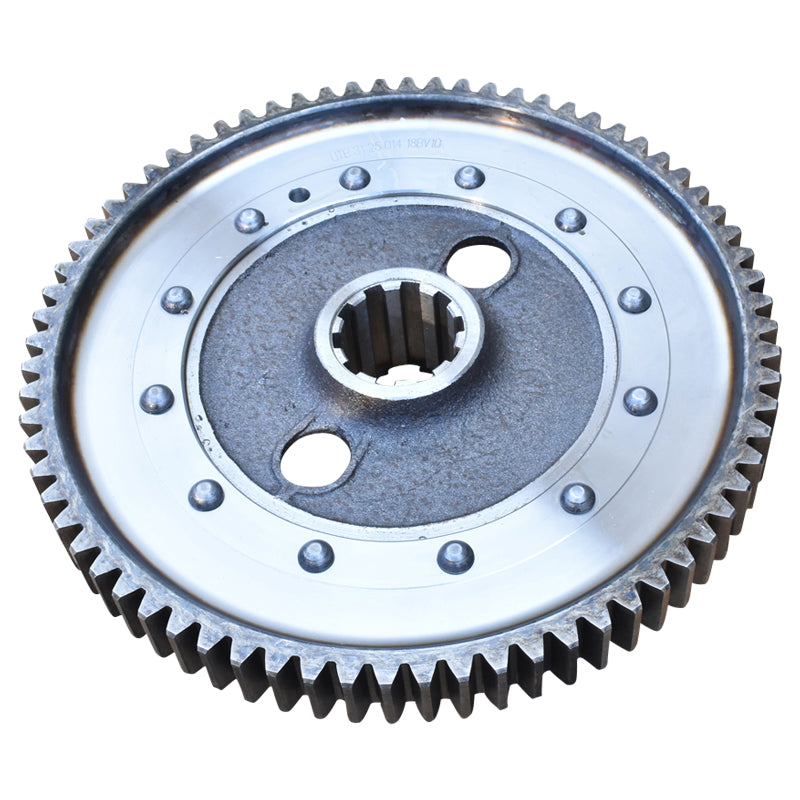 Final drive wheel with claw, left rear U-650 Z=72