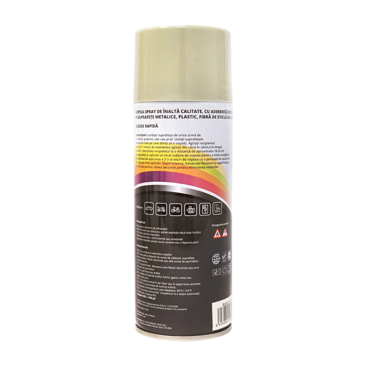 Professional quick-drying cream car spray paint type Fiat 450ml MAGIC
