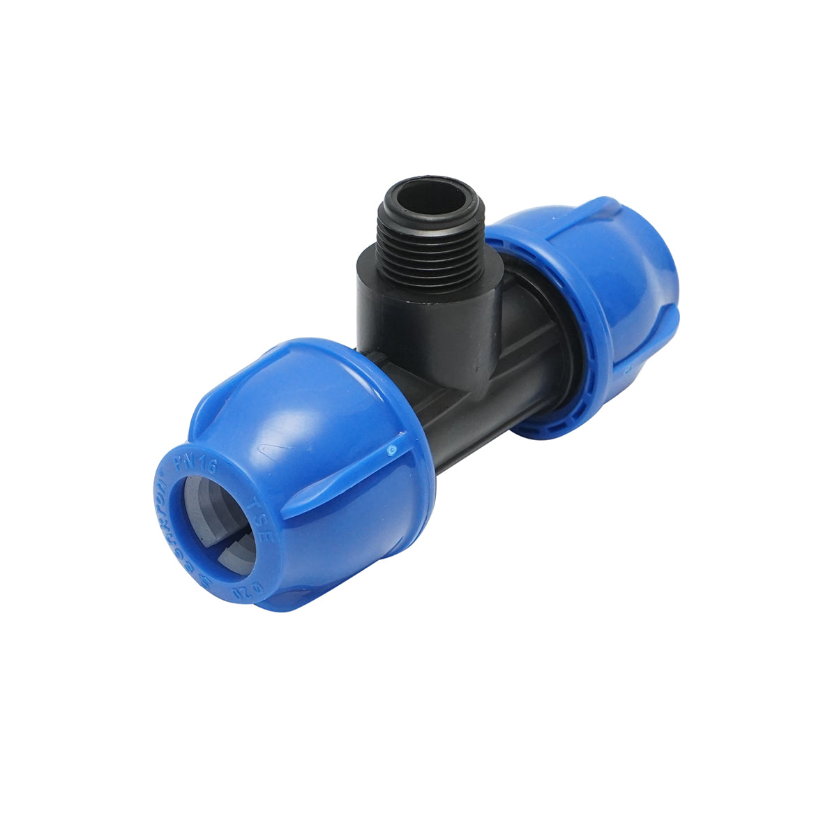 Your external threaded compression fitting father 90 degree D20x20mmx1/2, PN16 bar for irrigation systems