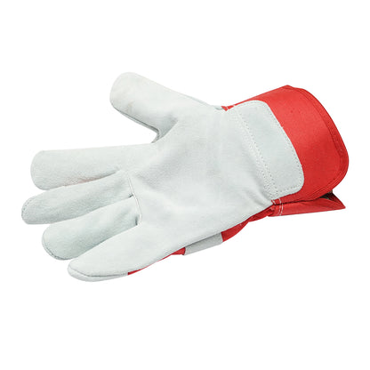 Leather-cotton work gloves size 10 Breckner Germany