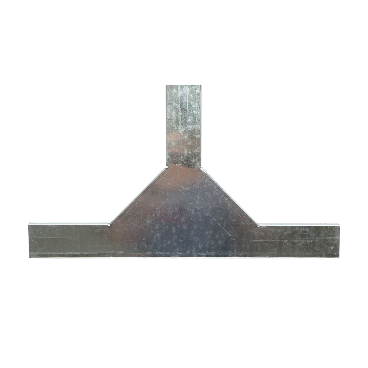 Horizontal T branch made of galvanized steel for gutter 25x50mm