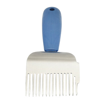 Beehive uncapping fork made of stainless steel with a plastic handle 190mm