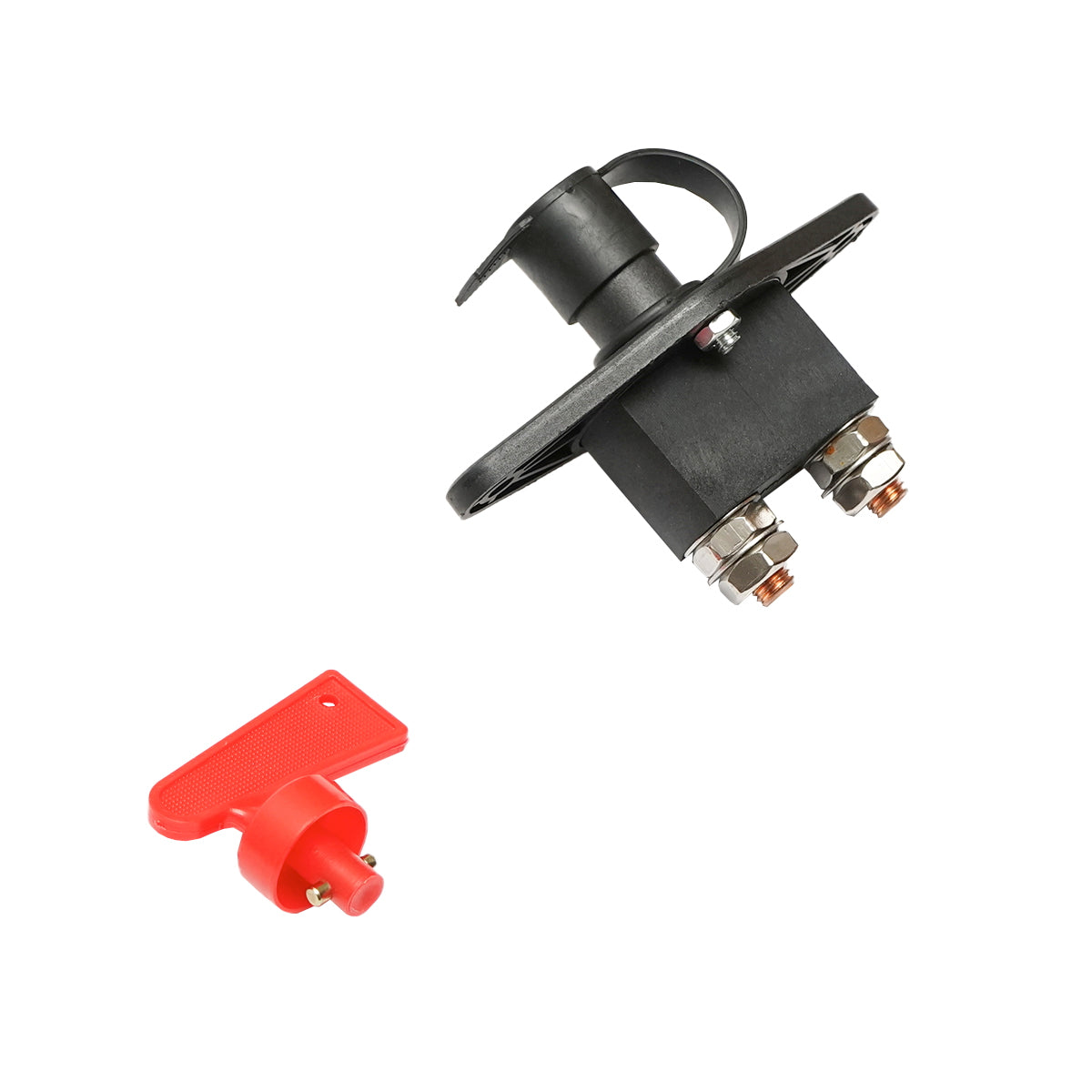 General contact 12/24V copper connector M10, plastic key with protection, grip distance 100mm Breckner Germany