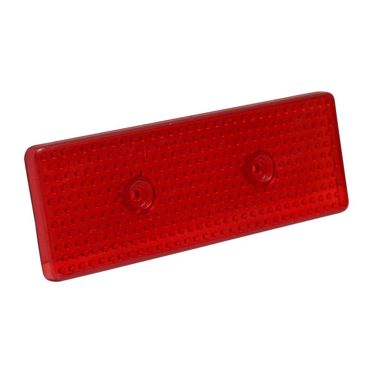 Red reflective catadioptric 43x119mm