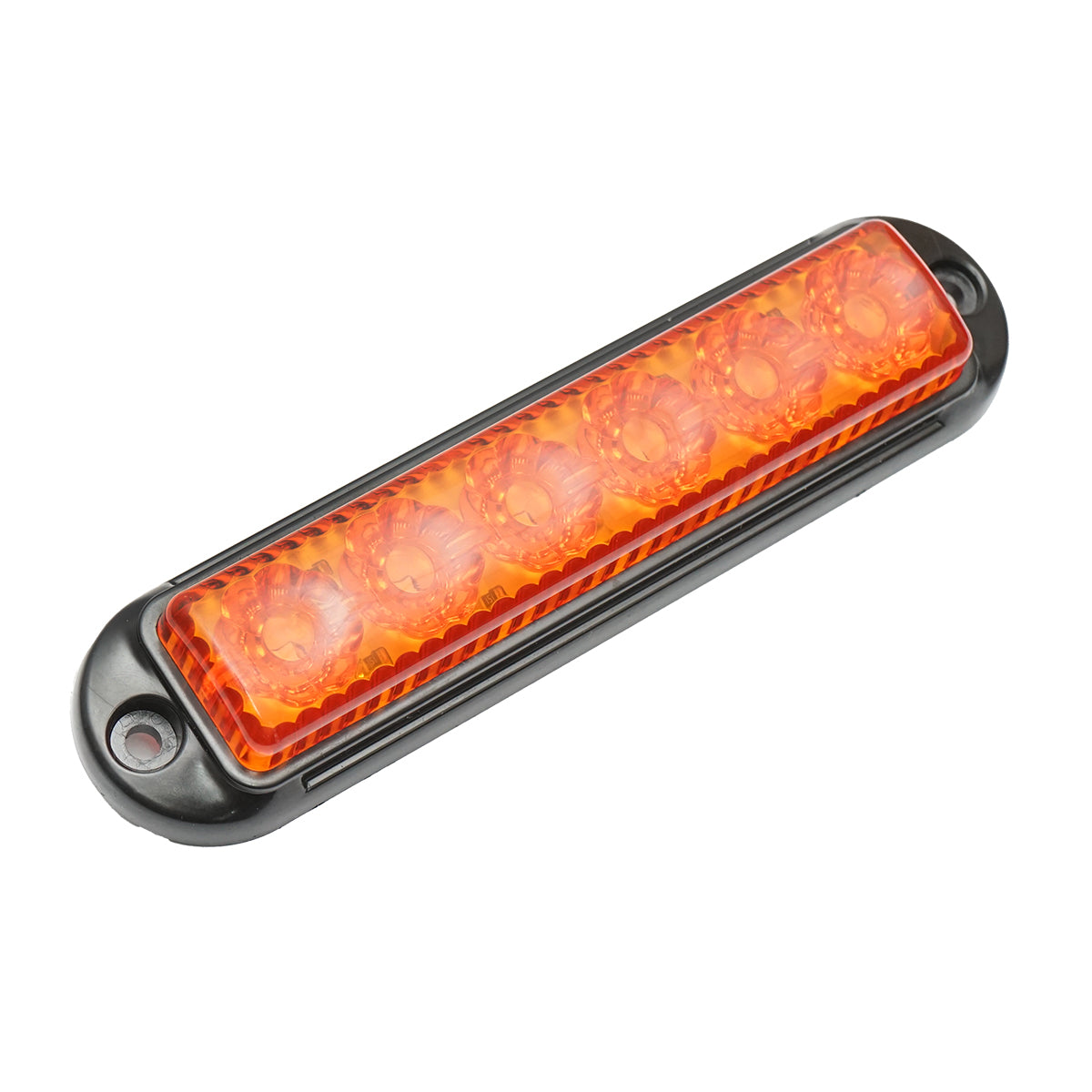 Side marker LED lamp 12-24V, yellow 155x37mm, black frame Breckner Germany