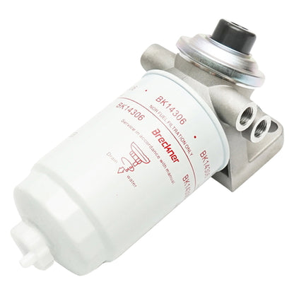 Diesel filter battery with 90 degree priming pump (filter with breather)